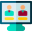 Online voting icon 64x64