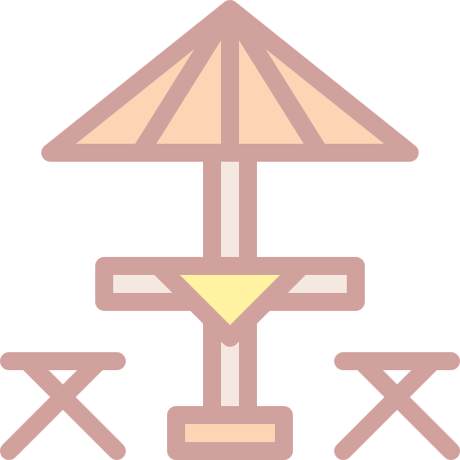 Camping table icon