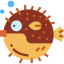 Рыба фугу иконка 64x64