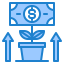Money growth icon 64x64