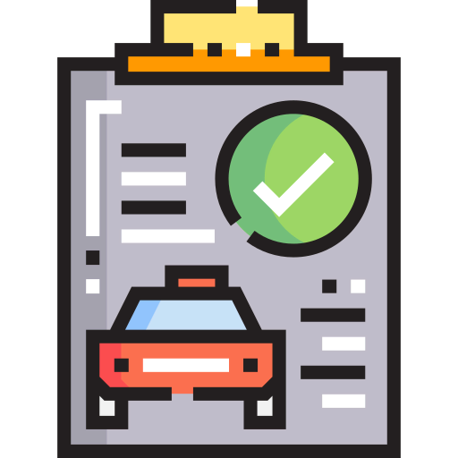 Driving test icon