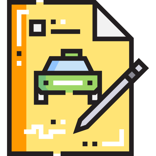 Driving test icon