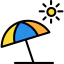 Sun umbrella ícono 64x64