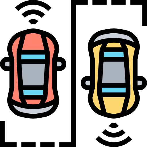Driverless car icon