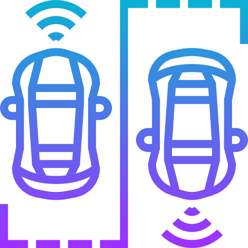Driverless car icon