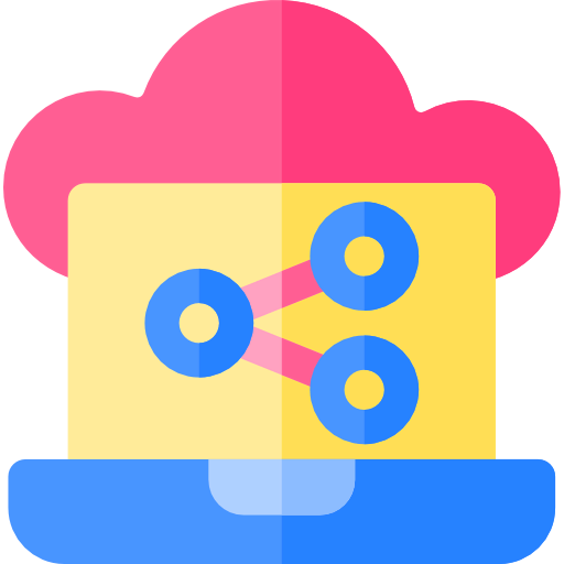 Cloud sharing icon