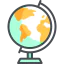 Earth globe icon 64x64
