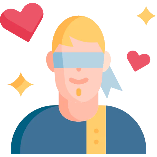 Blind date icon