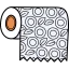 Toilet paper icon 64x64