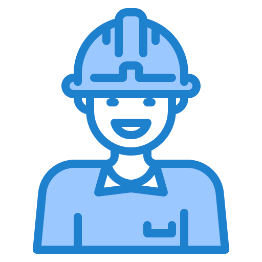 Construction worker icon