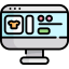 Online shopping icon 64x64