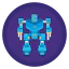 Military robot icon 64x64