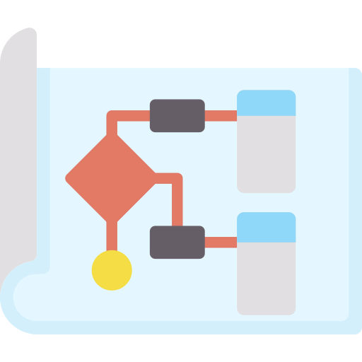 Flow chart icon