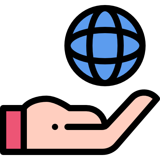 Globe grid icon