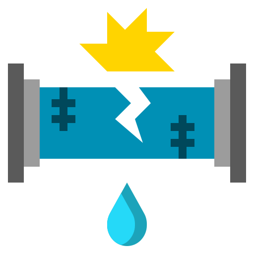 Broken pipe icon