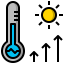 Hot weather icon 64x64