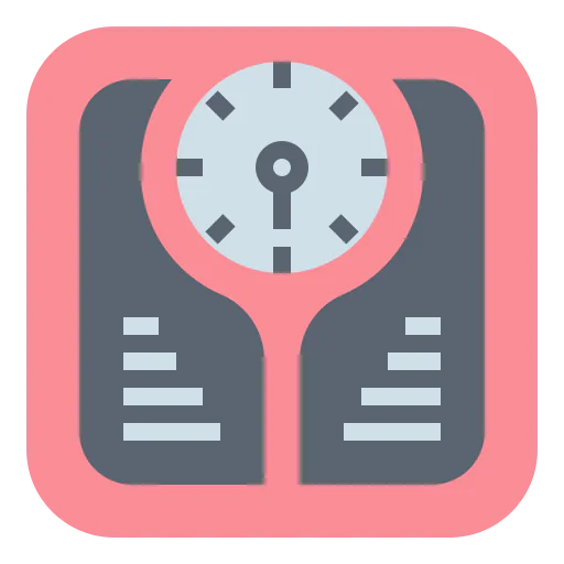 Weight scale icon