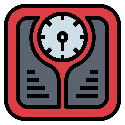 Weight scale icon