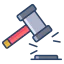 Legal hammer icon 64x64
