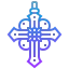 Byzantine cross icon 64x64