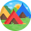 Camping tent icon 64x64