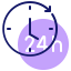 24 hours アイコン 64x64