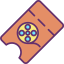 Movie ticket icon 64x64