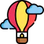 Air hot balloon icon 64x64