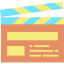 Clapperboard icon 64x64