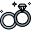 Wedding rings icon 64x64