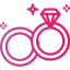 Wedding rings icon 64x64