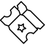 Movie tickets icon 64x64