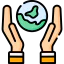 Earth globe icon 64x64