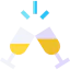 Champagne glasses icon 64x64