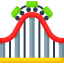 Roller coaster icon 64x64