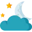 Cloudy night icon 64x64