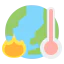 Global warming icon 64x64