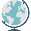 Earth globe icon 64x64