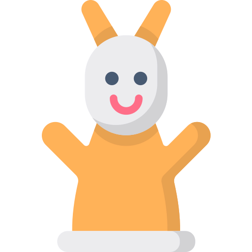 Hand puppet icon