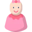 Baby girl icon 64x64