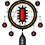 Virus search icon 64x64