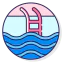 Swimming pool icon 64x64