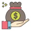 Money bag icon 64x64