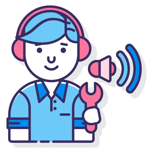 Audio engineer icon