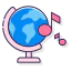 Earth globe icon 64x64