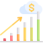 Bar chart icon 64x64