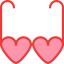 Heart glasses icon 64x64