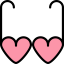Heart glasses icon 64x64