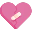 Broken heart icon 64x64