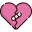 Broken heart icon 64x64